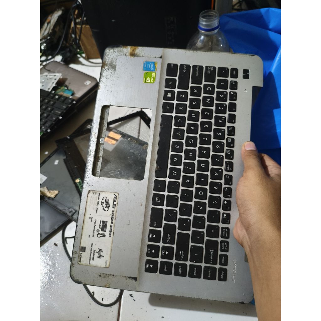 casing frame keyboard palmres asus a455l ori
