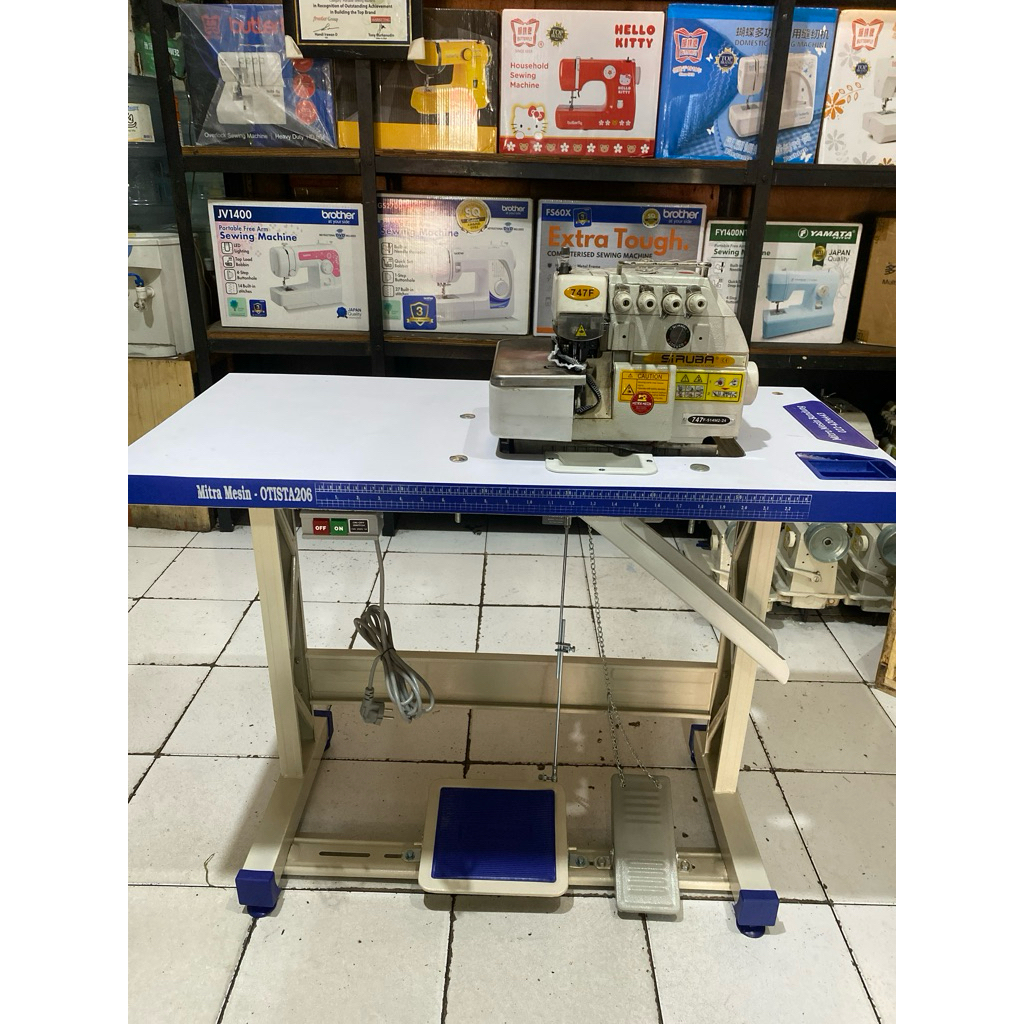 Mesin Obras Bekas benang 4-747 komplit set