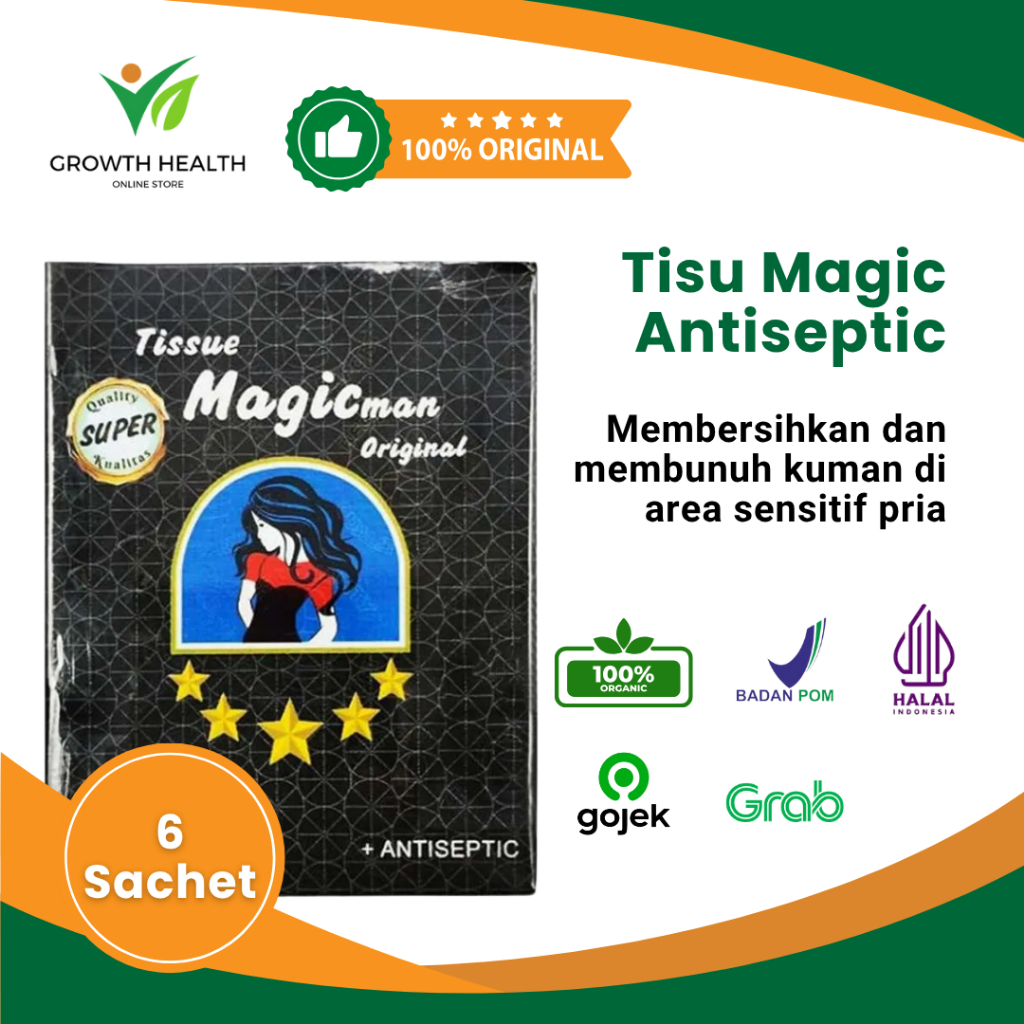 

Magicman Original Tisu Magic Antiseptic