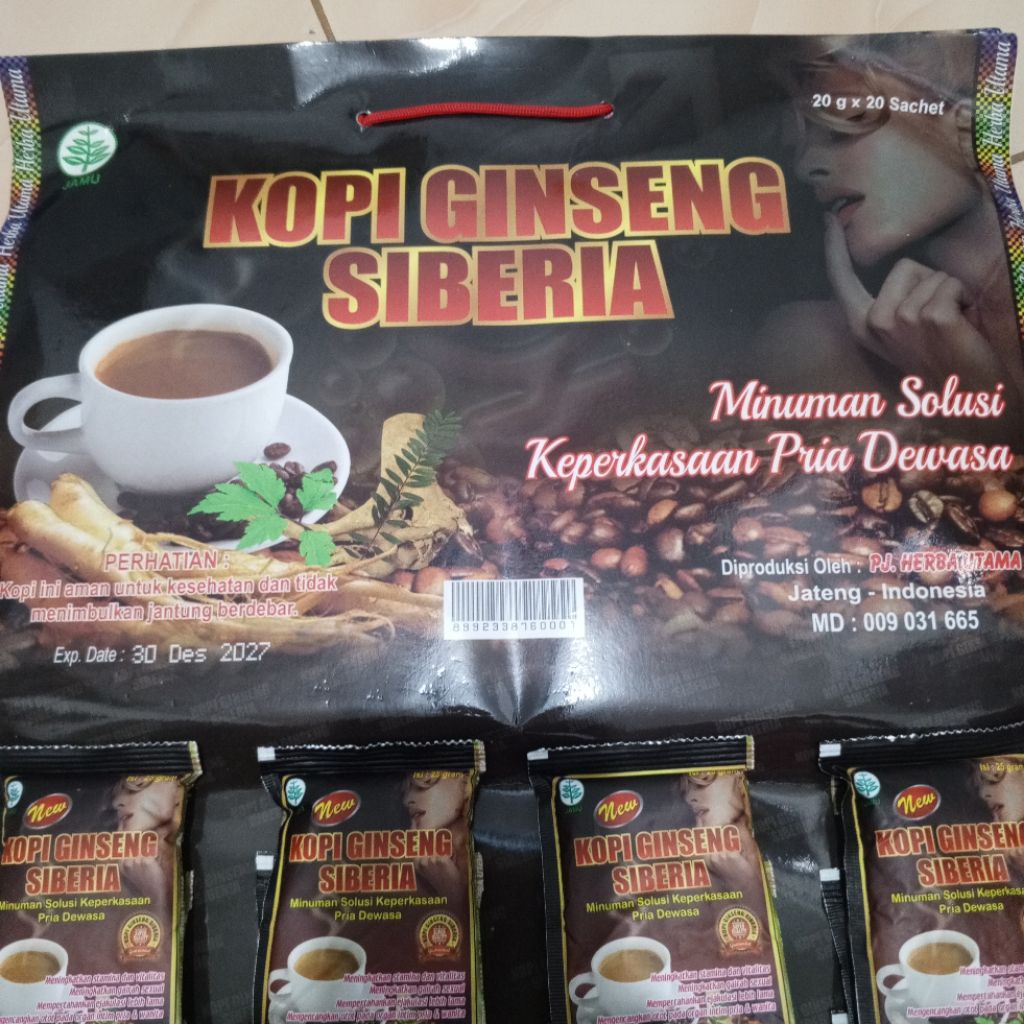 

papanan kopisiberia isi 20 sachet