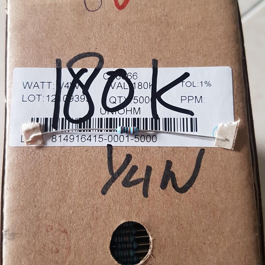 Resistor 180K 1% 1/4W Metal film