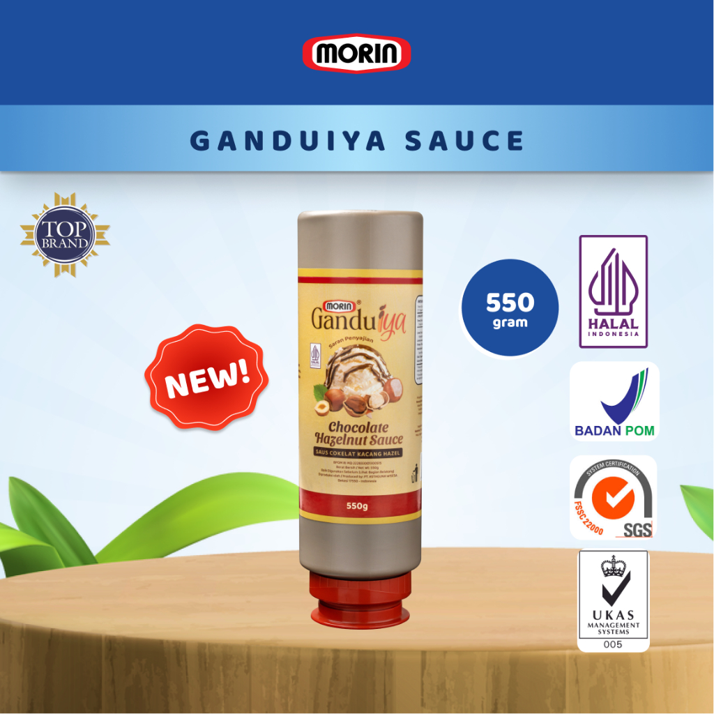 

QH MORIN GANDUIYA COKELAT HAZELNUT SAUCE TUBE 550 GR