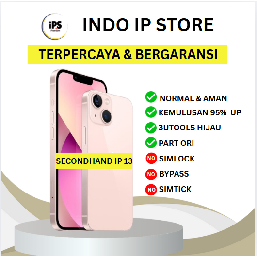 PROMO HEBAT IP 13/13 MINI 128GB 256GB Second Inter Fullset LCD ORI 100 Good Condition No Minus No Re