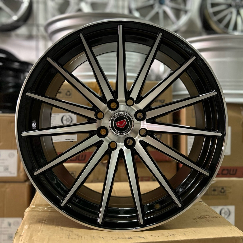 Velg Vossen Ring 17 Lebar 7.5/8.5 Pcd 8x100/114.3 Et 35/42 Warna Black Polish | Velg R17 | Velg Mobi