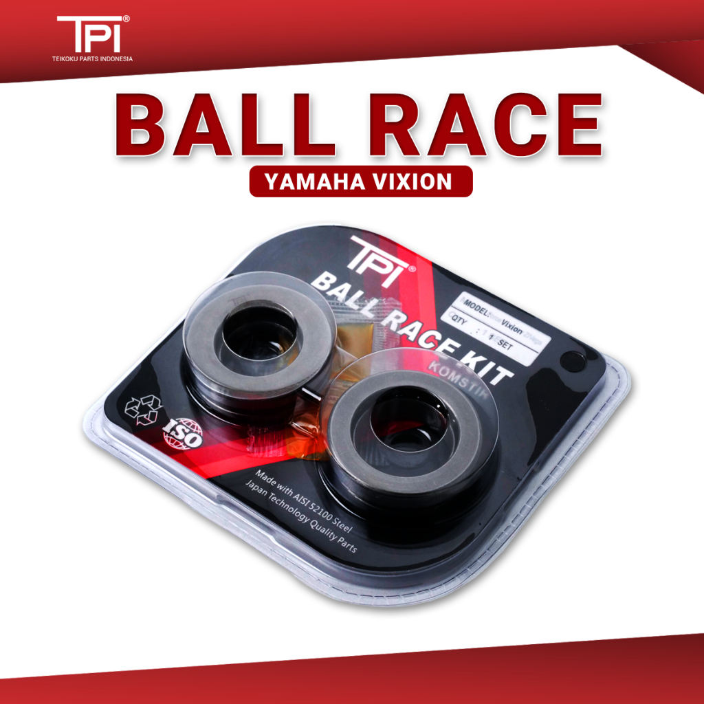 Komstir Ball Race Kit, Yamaha Vixion/R15/Xabre/MT-15 (1PA), Teikoku Parts Indonesia