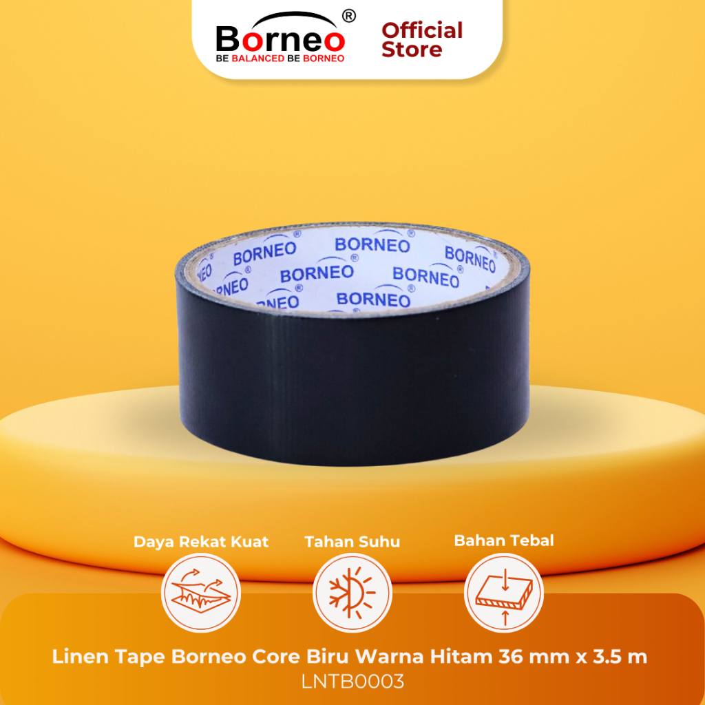 

Borneo Linen Tape / Lakban Kain 36 mm x 3,5 m