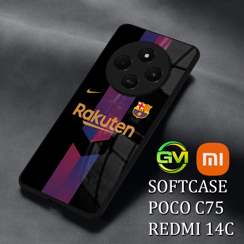 [GM11]Softcase Kilau REDMI 14C | POCO C75 Case Mika Silikon Silicon Pelindung Hp Case Kaca Kilau