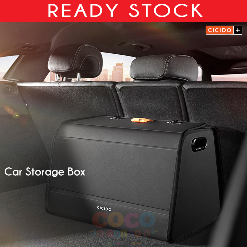CICIDO Car Trunk Storage Box Foldable Storage Box Car Trunk Car Supplies Storage Box Organizer