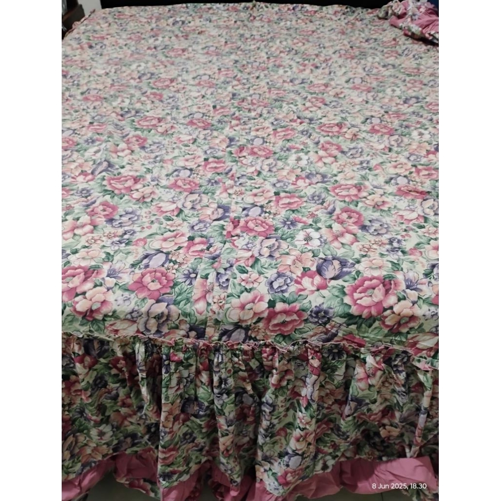 Sprei Rumbai Katun 160x200 (Preloved)