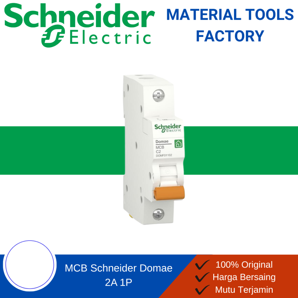 MCB - MCB Schneider - MCB 1 Phase - MCB Schneider 1 Phase Domae 2A