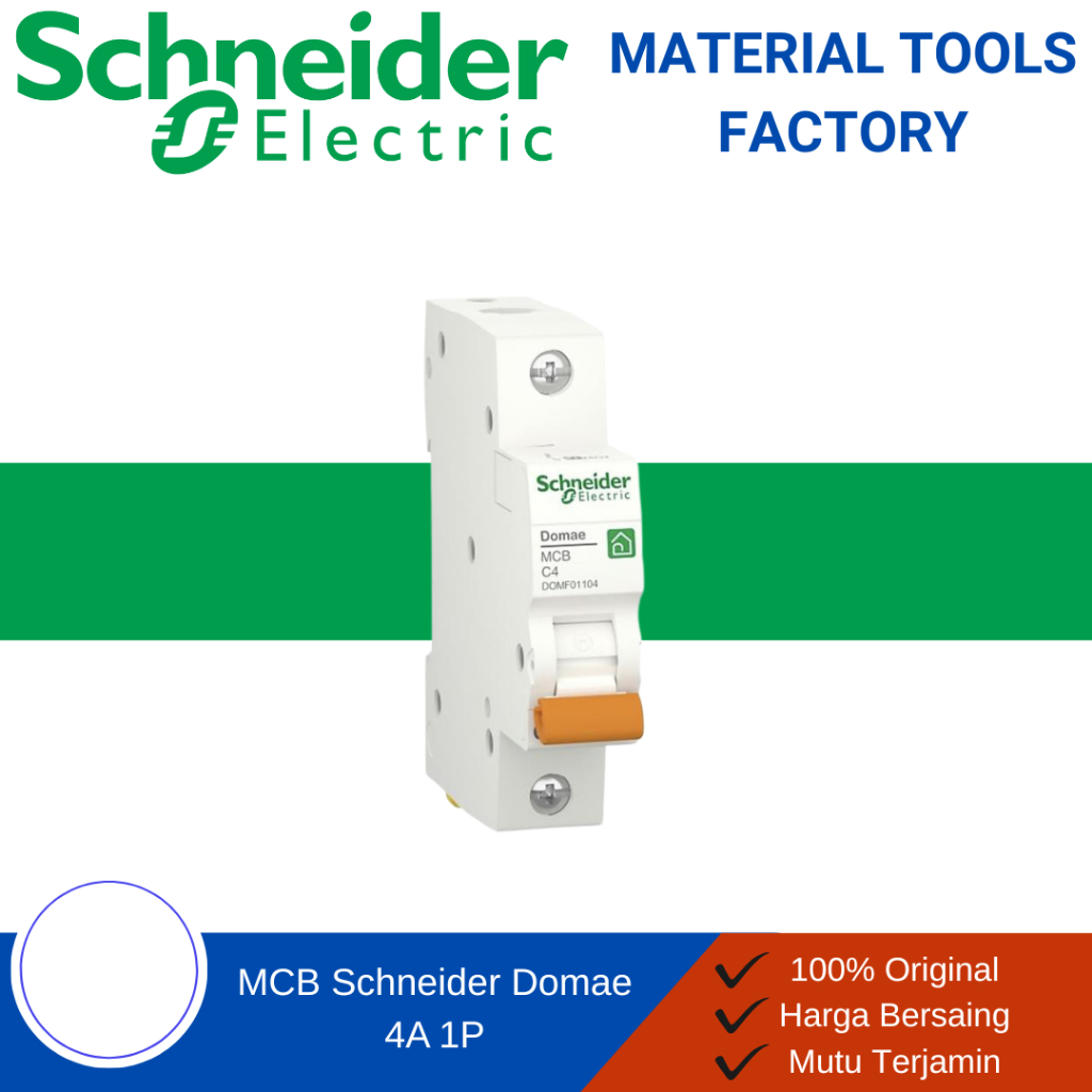 MCB - MCB Schneider - MCB 1 Phase - MCB Schneider 1 Phase Domae 4A