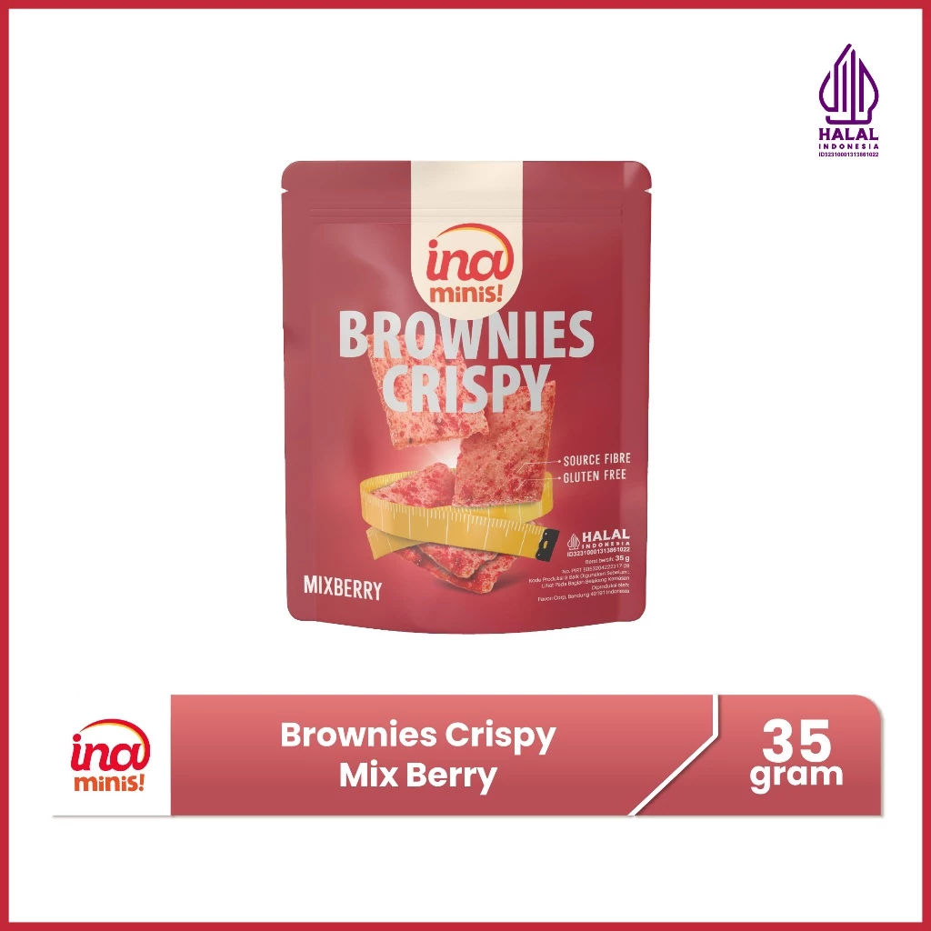 

Ina Minis Gluten Free Brownies Crispy Mix Berry by Ina Cookies terbaru