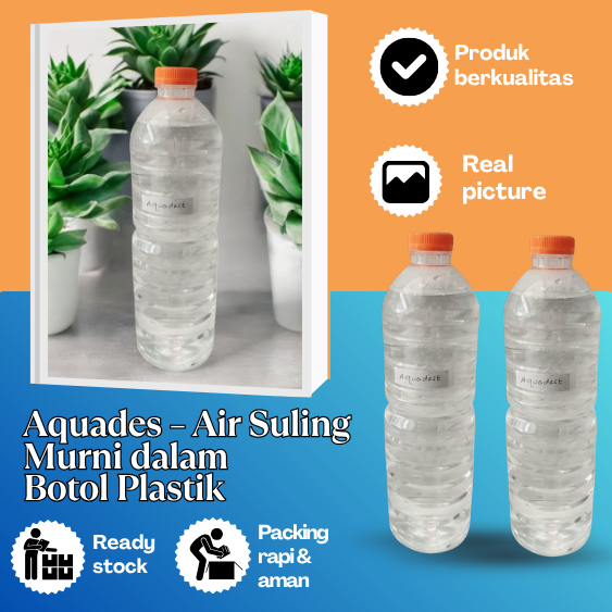 

Aquadest 1Liter-Air Suling-Distilled Water-Air Murni