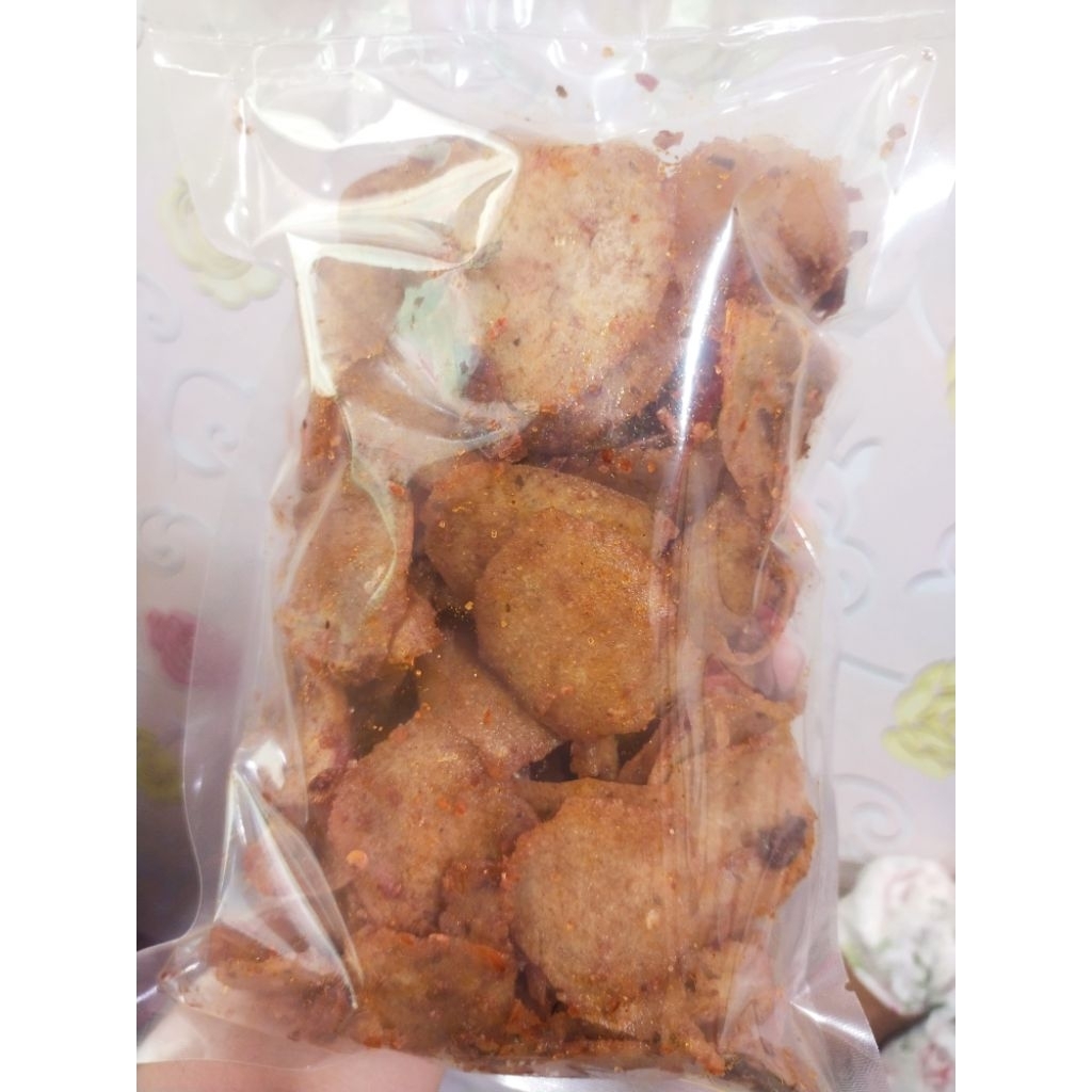 

moring pedas daun jeruk/keripik moring khas garut