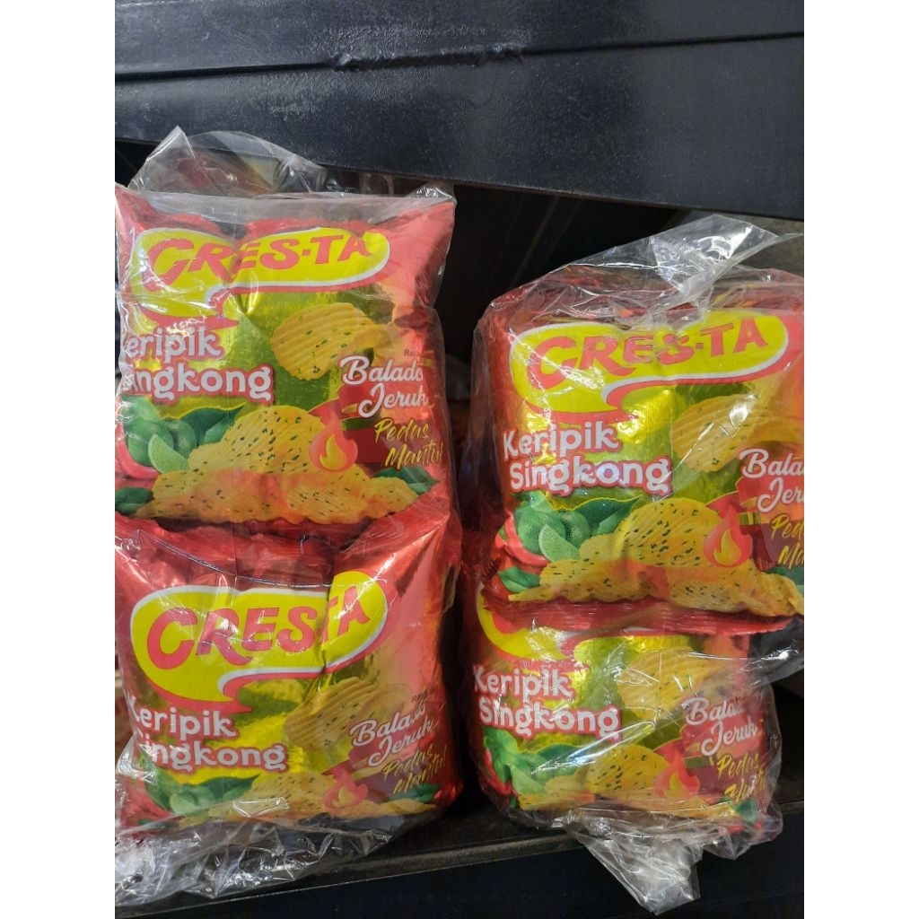 

CRESTA KERIPIK SINGKONG PEDAS isi 20
