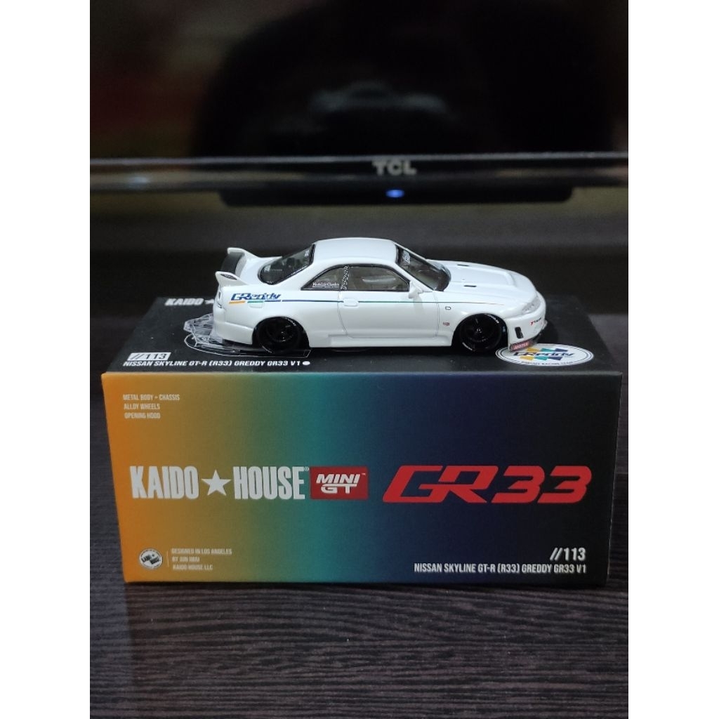 MINI GT KAIDO HOUSE NISSAN
SKYLINE GT-R R33 GREDDY GR33 V1