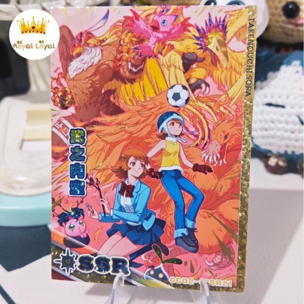 Takenouchi Sora Kartu Digimon CCG Goddess God Card Atlas Of God SSR+ Diamond Tebal Collection Card -