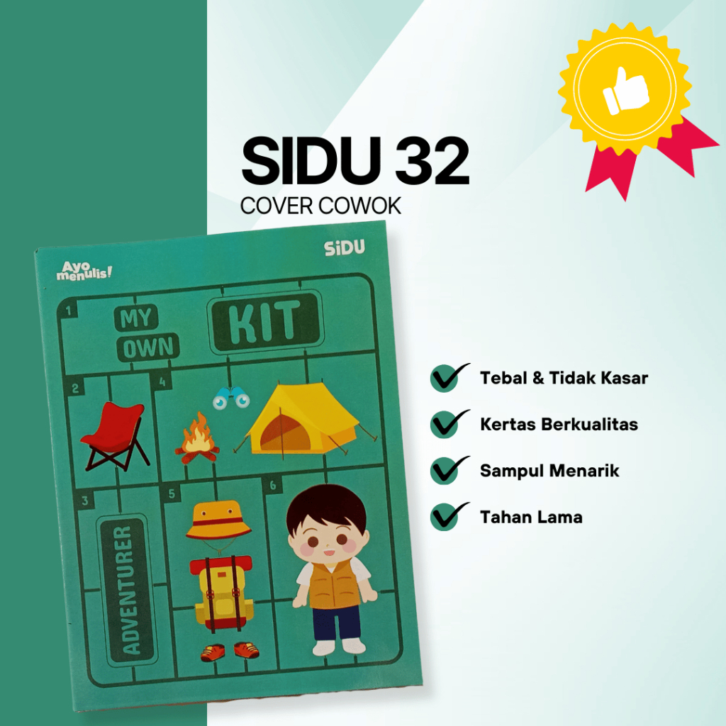 

Buku SIDU 32 Lembar Cover Cowok/Adventurer/Petualang/Warna Hijau Tua/Gelap (Ecer/1 Pcs)