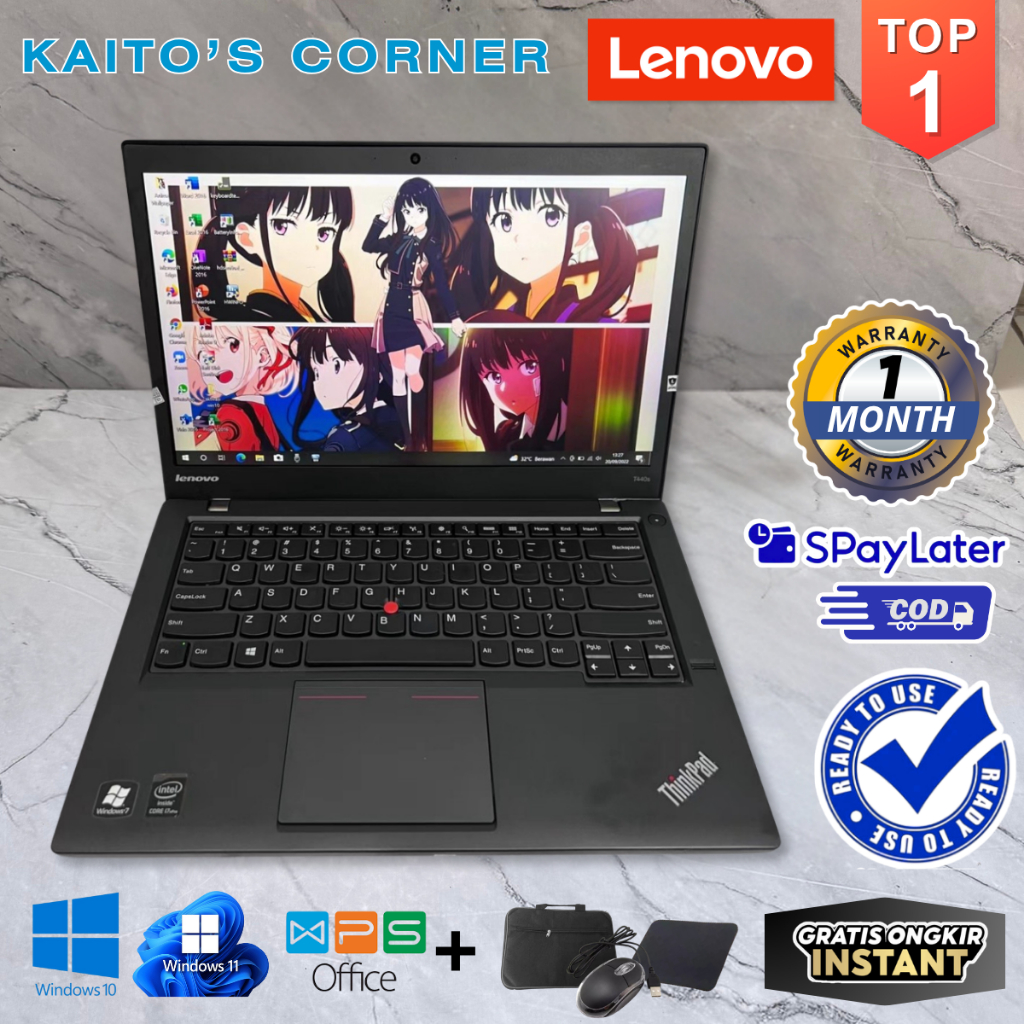 [Bekas] Laptop Lenovo Thinkpad T420 T430 T440 T440S T440P T431S - Core i5 - Layar 14" inch - Cocok b