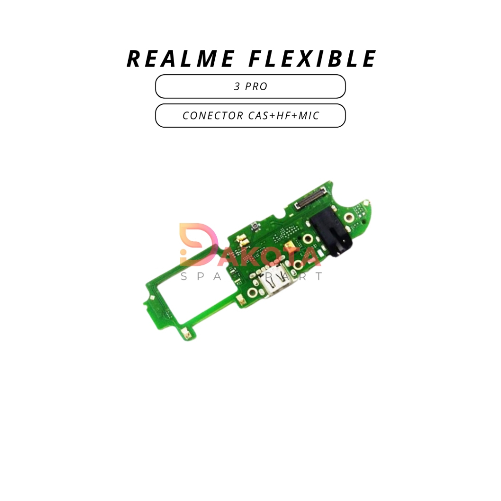 FLEXIBLE REALME 3 PRO CON CAS + HF + MIC ORI