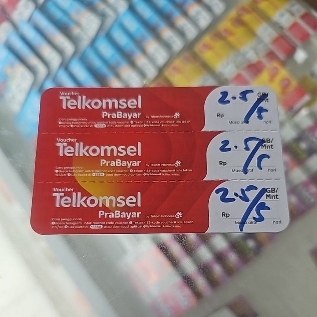 Voucher Telkomsel 2,5 Zona 2 (Wilayah Riau, RokanHulu)