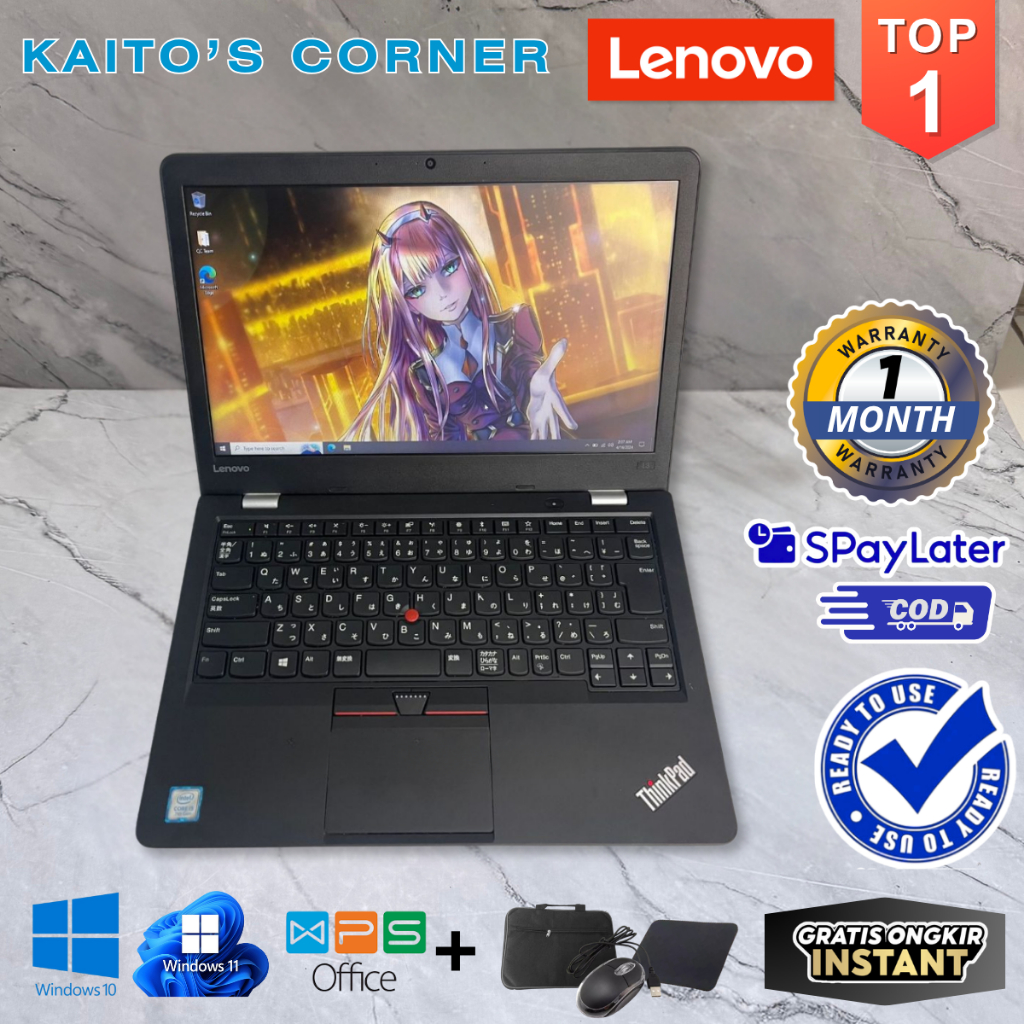 [Bekas] Laptop Lenovo Thinkpad T13 Core i5 Gen 7 - Layar 13,3 Inch | MURAH ORIGINAL BERGARANSI