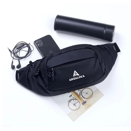 SATRIA Tas Selempang Waistbag Pria Anti Air Tas Pinggang Cowok Kecil Waterproof Premium Tahan Air
