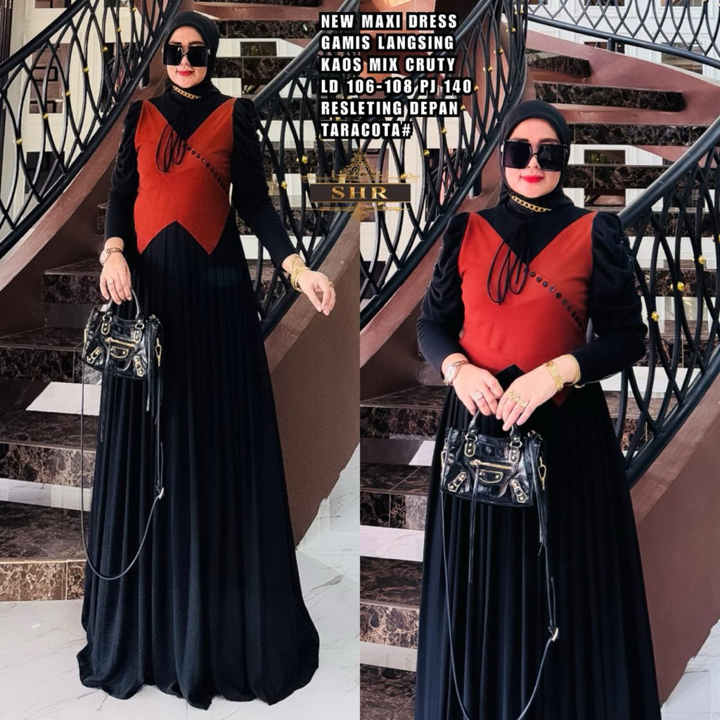 “BY SHR ORI NEW” READY MAXI DRESS LANGSING MANJALITA COCA-COLA RAJUT CERUTY BY SHR ORI IMPORT QUALIT