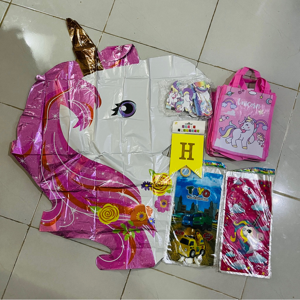balon ultah unicorn goodiebag unicorn