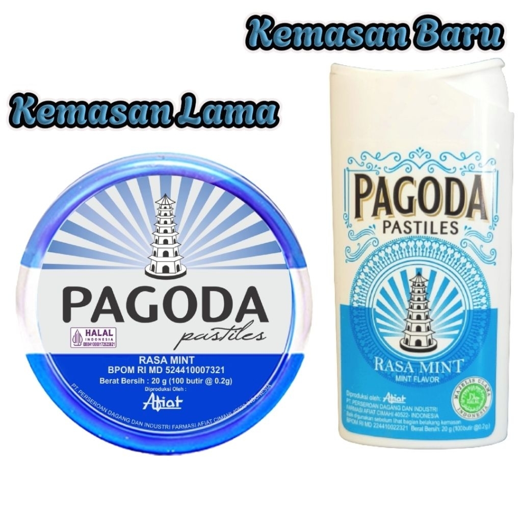 

(Kemasan Baru) Pagoda Pastiles Permen Mint 1pcs 20gram / Pagoda permen Legend
