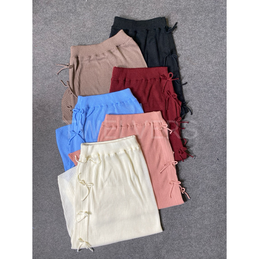 Rok Span - Rok Span Rajut - Rok Span Pita - Rok Span Belah Samping - Bawahan Wanita - Rok Rajut Prem