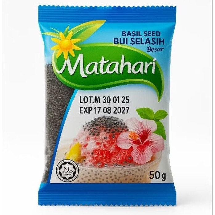 

Biji Selasih Cap Matahari 50 gram