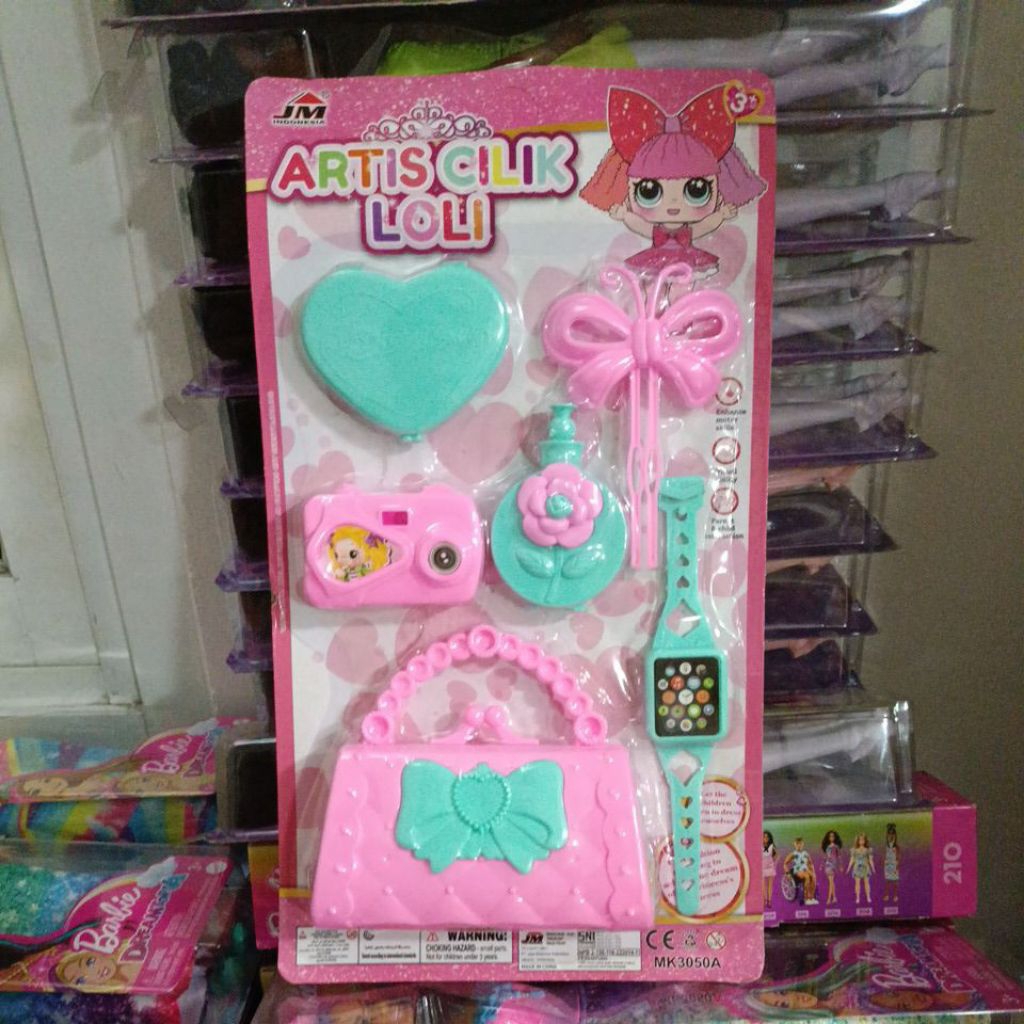 Mainan Anak makeup tas cantik artis
