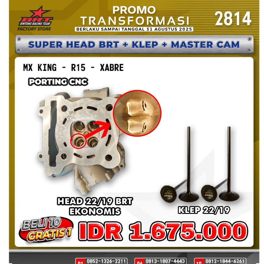 SUPER HEAD BRT MX KING - R15 - XABRE