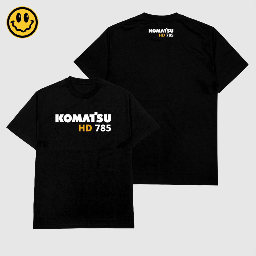 Kaos Komatsu HD 785 Baju Distro Unisex Cotton Combed
