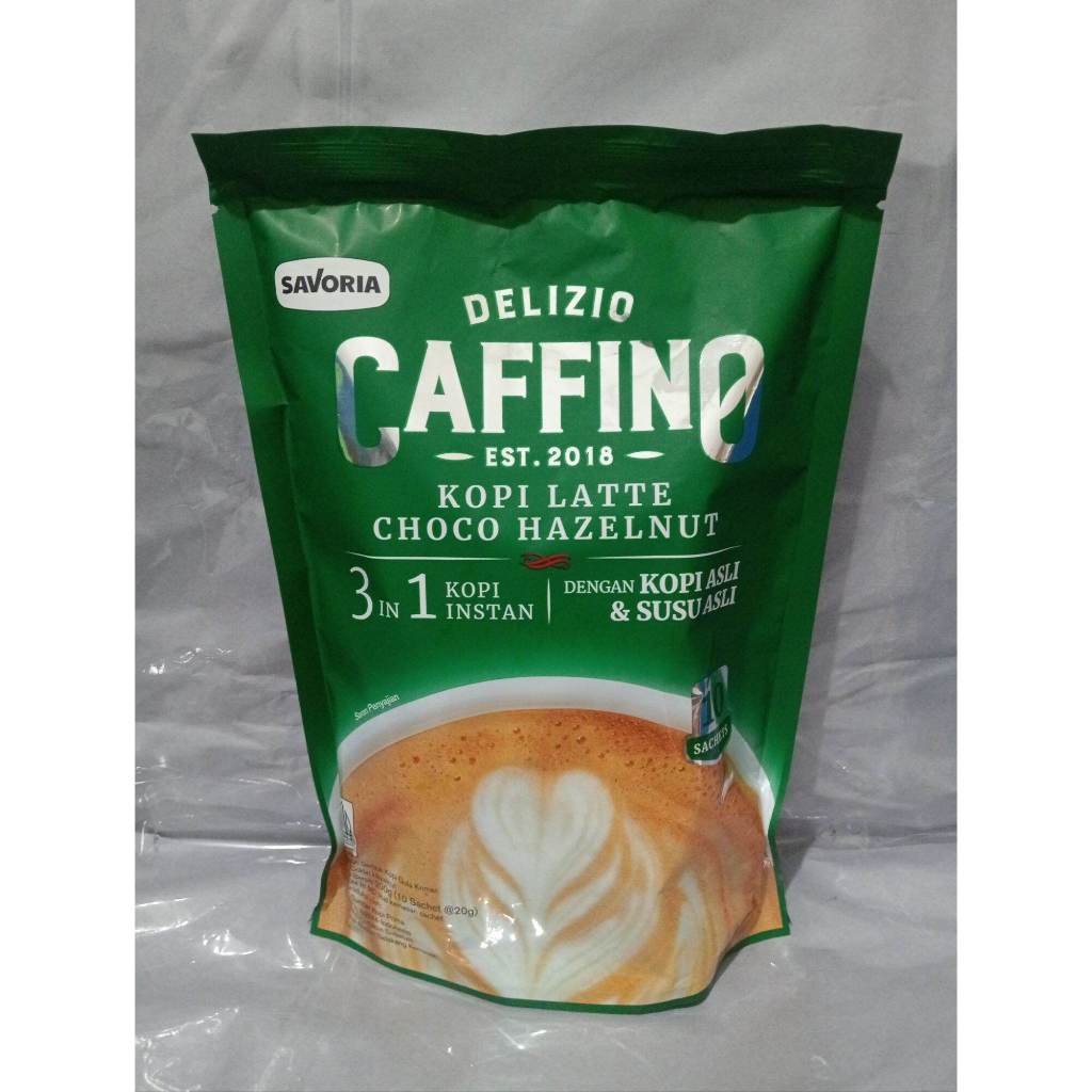 

Delizio Caffino Kopi Latte Choco Hazelnut Isi 10