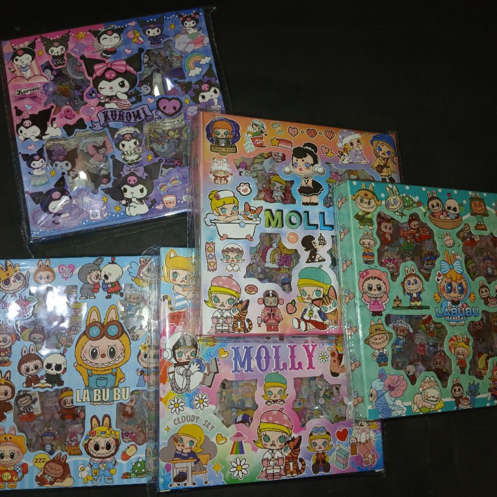 

1 kotak sticker isi 100 pcs anak anak buat tempelan buku, kulkas atau sekreatif anak