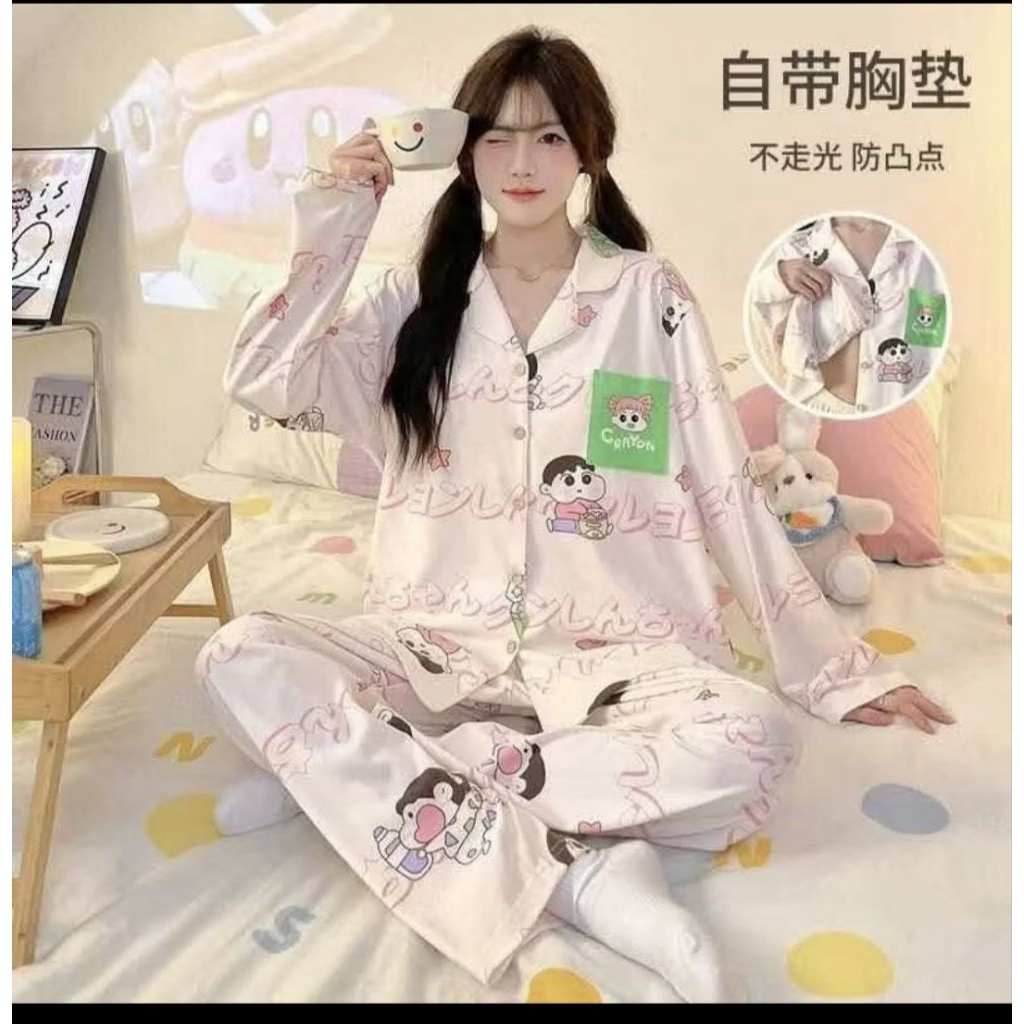 PIYAMA IMPORT PP KANCING PREMIUM SHINCAN