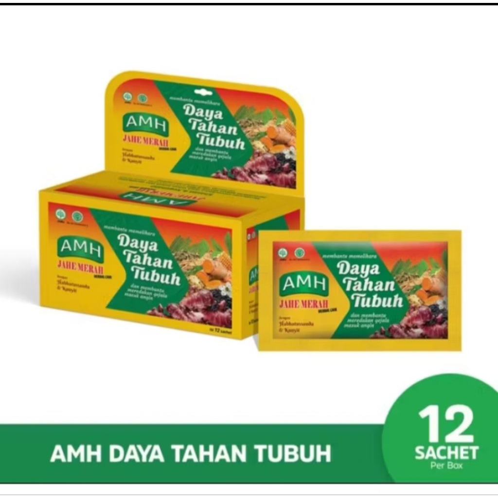 

AMH Jahe merah herbal cair dengan habbatussauda &kunyit bantu memelihara daya tahan tubuh