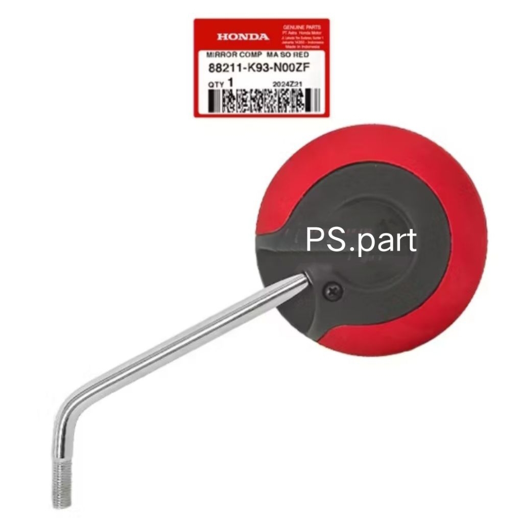 88211-K93-N00ZF Kaca Spion Scoopy eSP K93 Merah Dof (SATUAN) Original AHM