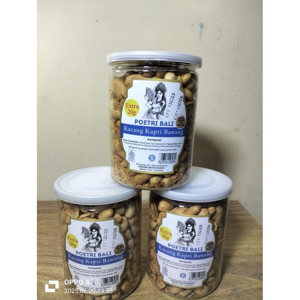 

Poetri Bali Kacang Kapri Bawang 300+20g