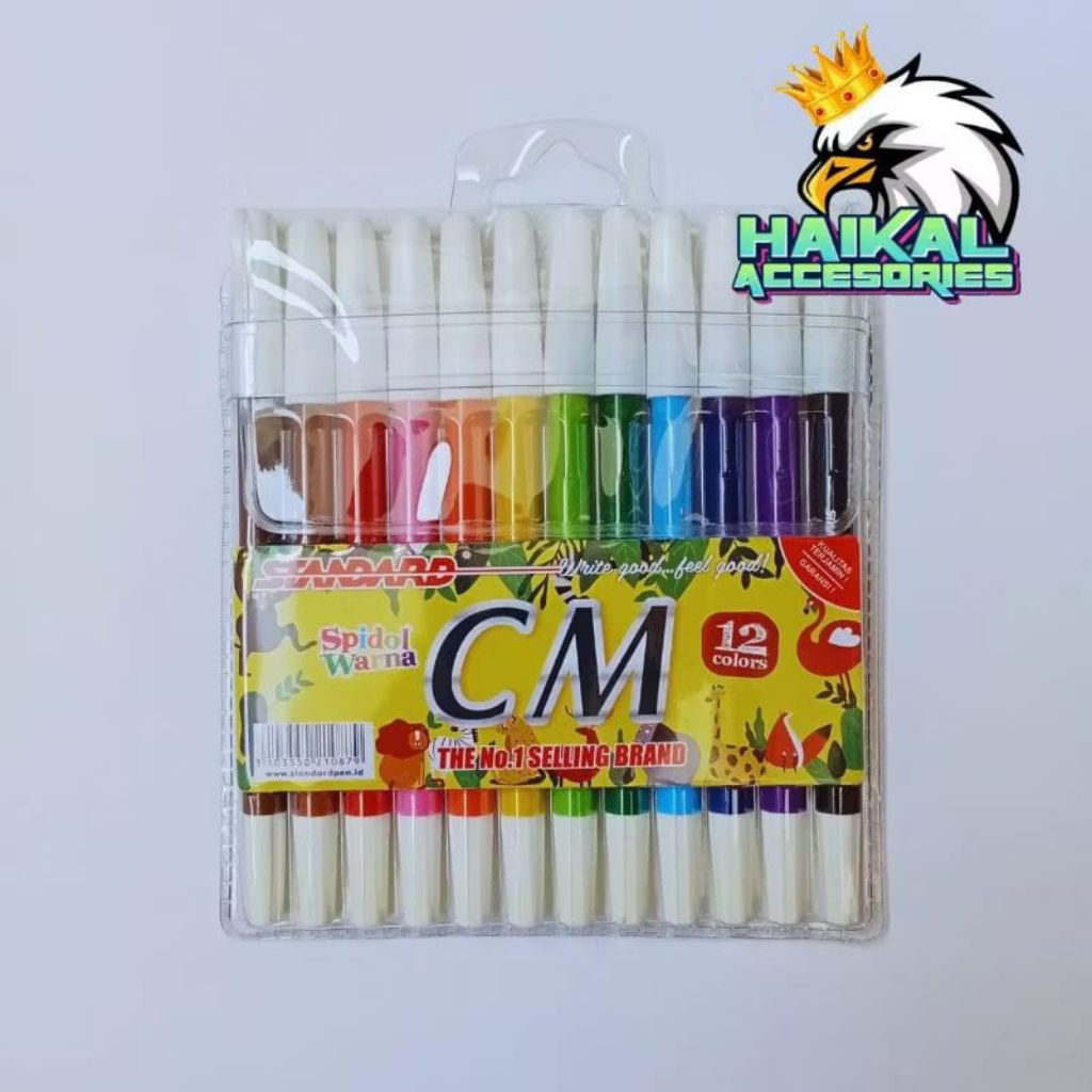

12pcs Spidol Warna Standard CM 12 warna
