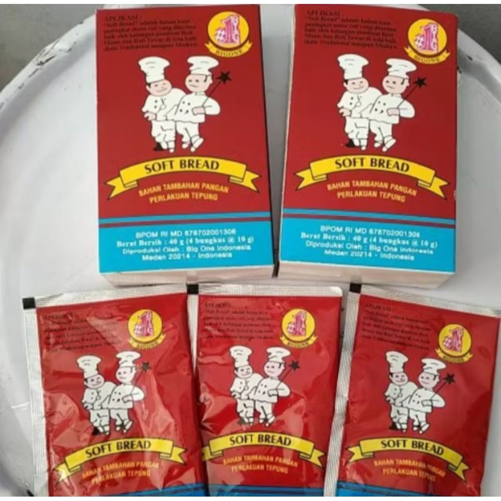 

SOFT BREAD RAGI ROTI KEMASAN 10GR / PENGEMBANGAN DAN PELEMBUT ROTI / RAGI