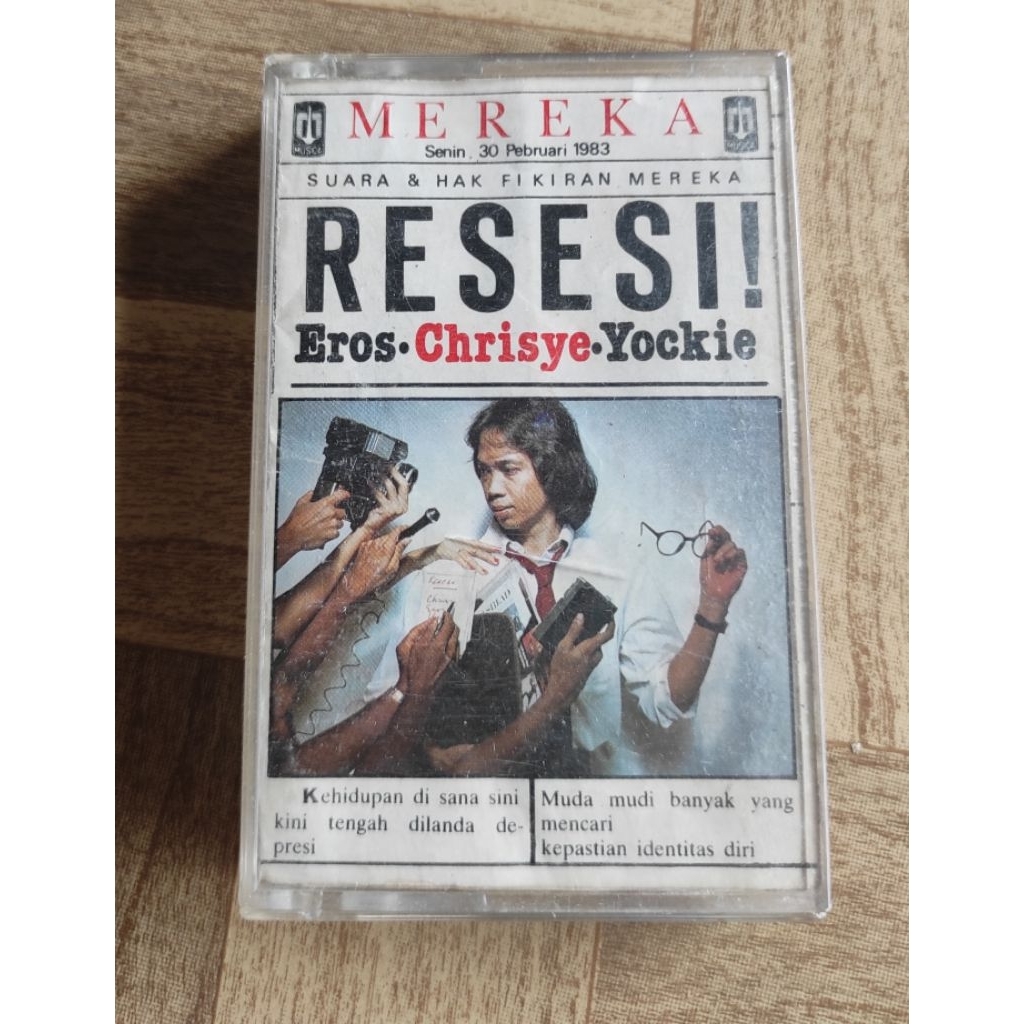 kaset pita RESESI "eros,chrisye,yockie"