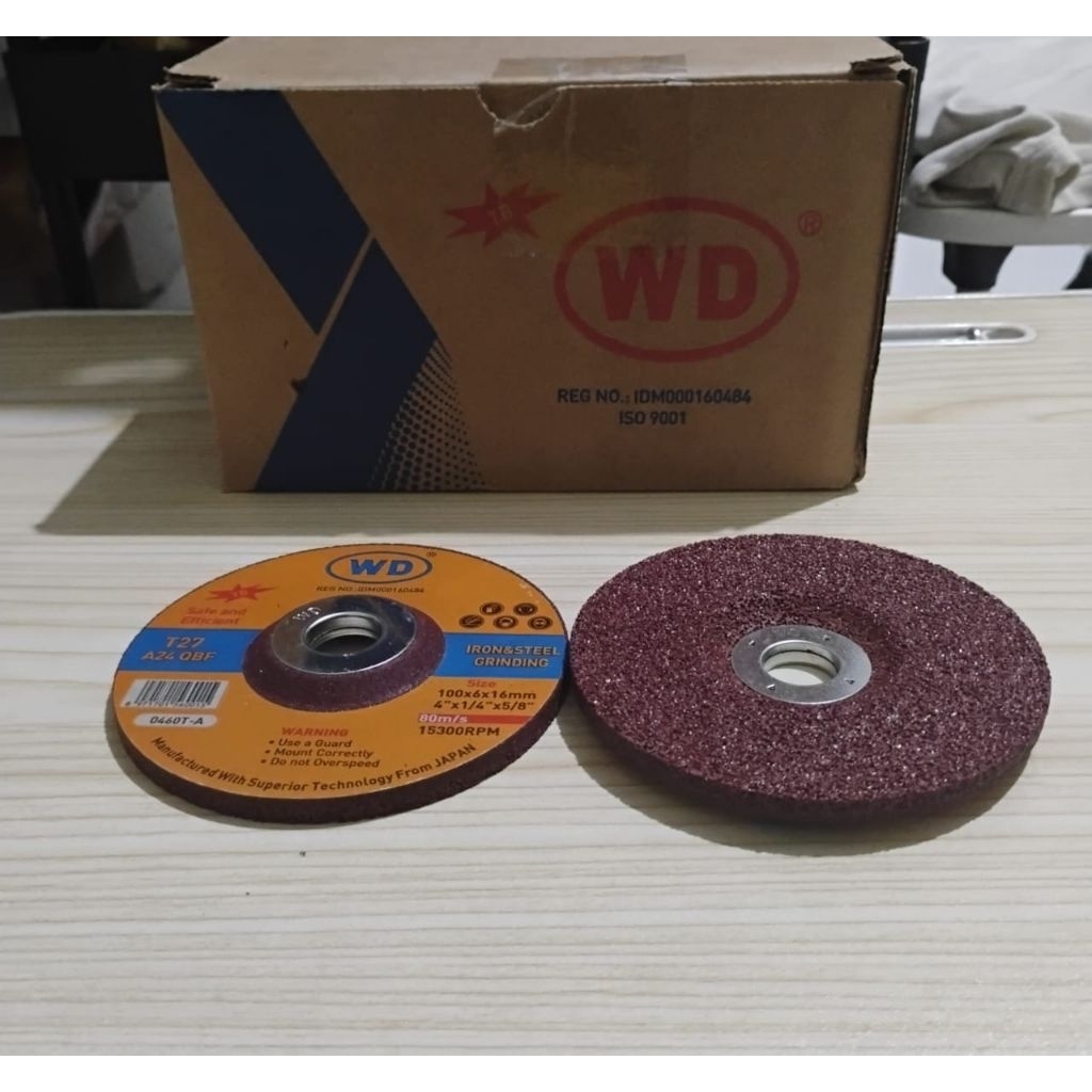 WD Poles 4"inch , Batu Gerinda Gurinda Poles 4” , Mata Batu Gerinda Poles 4”