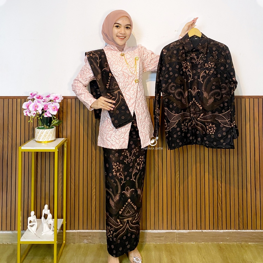 (FREE BROSS) NAYAKA BATIK - Batik Couple Modern FAHIRA Janggan Aestetic Kejawen Baju Kondangan Kekin