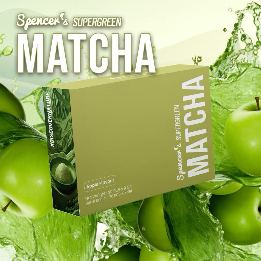 

PROMO TERMURAH!! SPENCER’S Matcha Supergreen Detox Pelangsing Diet Burn Pembakar Lemak Tubuh BPOM