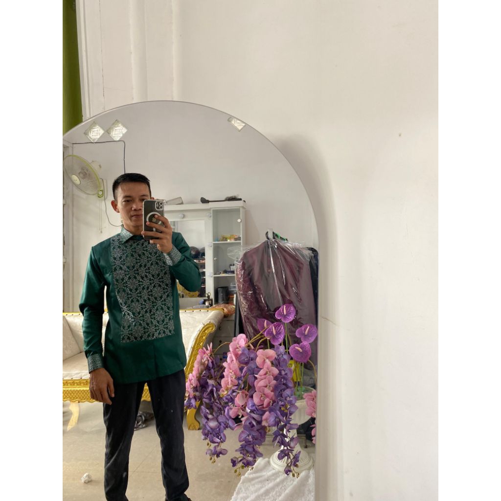 kemeja kombinasi songket, Terbaru ,baju kondangan pria,bju kemja polos kombinasi songket.