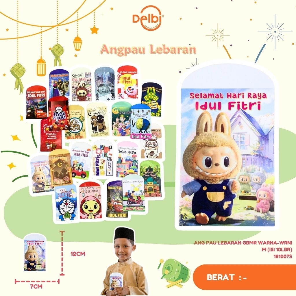 

ANG PAU LEBARAN GBMR WARNA-WRNI M (ISI 10LBR)