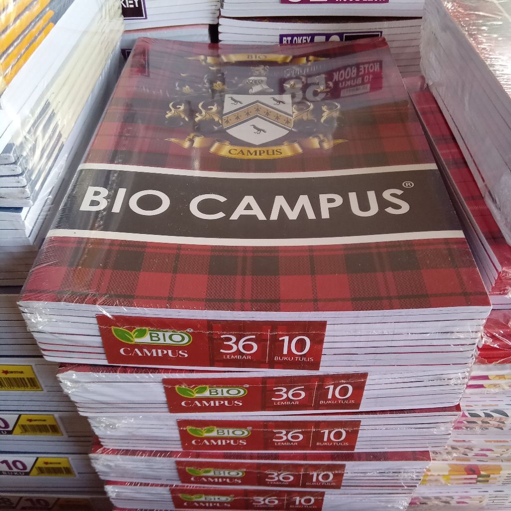 

Buku Tulis BIO CAMPUS 36 Lembar ukuran Boxy isi 10 buku